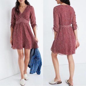 MADEWELL Starviolet Mini Dress In Ditsy Flowers Size 8